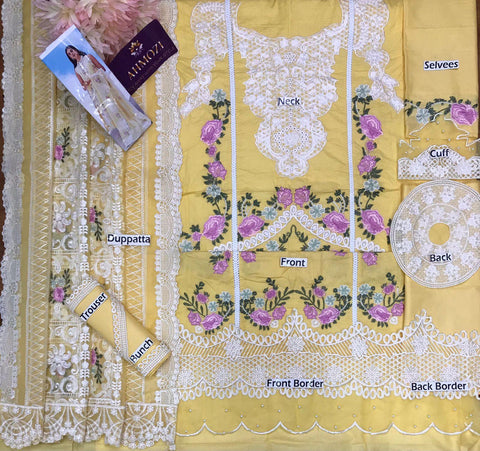 Crimson Lawn Suit - Yumnaz