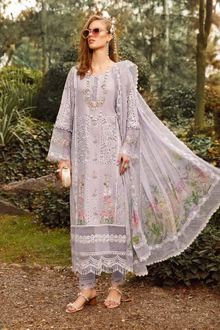 Maria.B Voyage A Luxe Lawn Unstitched Embroidered 3 Pieces Suit 9B