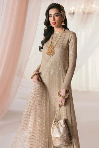 Nilofer Shahid ECSTASY - MEERAS Luxury Pure Chiffon Collection 3 Pieces Unstitched - Yumnaz