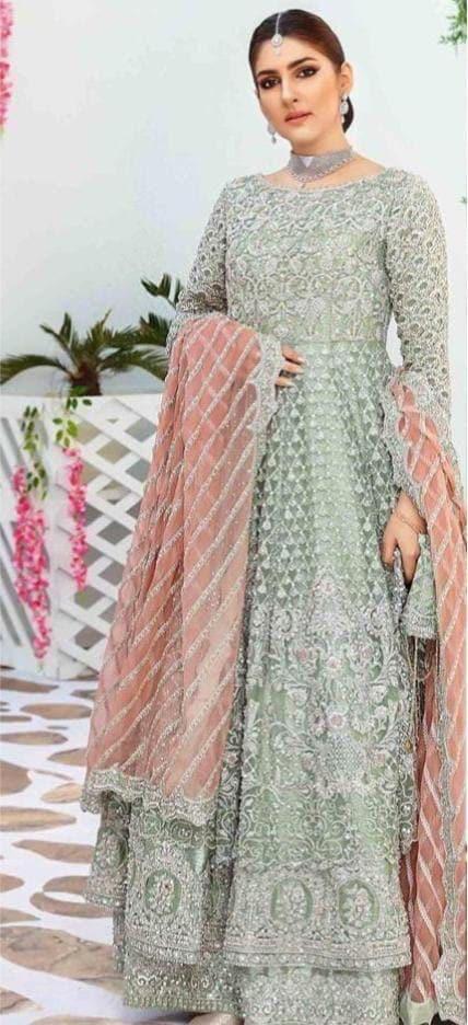 Elan Net Bridal Suit - Yumnaz