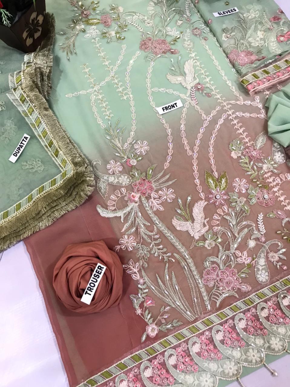 Emaan Adeel Chiffon Suit - Yumnaz