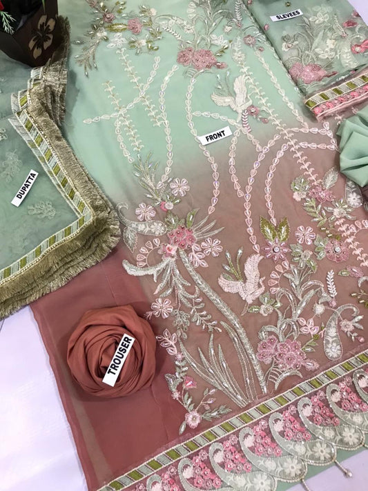 Emaan Adeel Chiffon Suit - Yumnaz