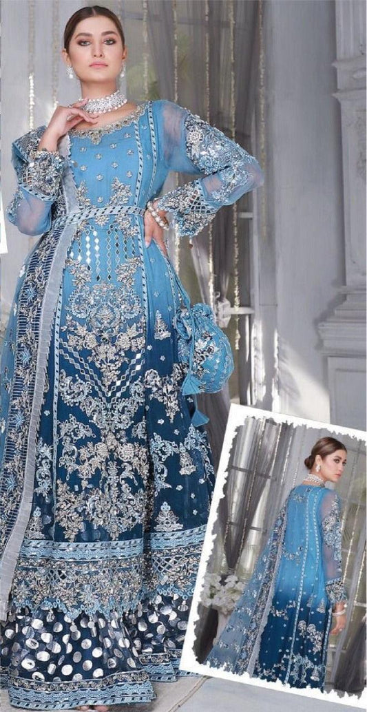 Emaan Adeel Net Bridal Suit - Yumnaz