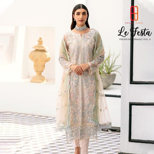 Emaan Adeel Organza Suit - Yumnaz