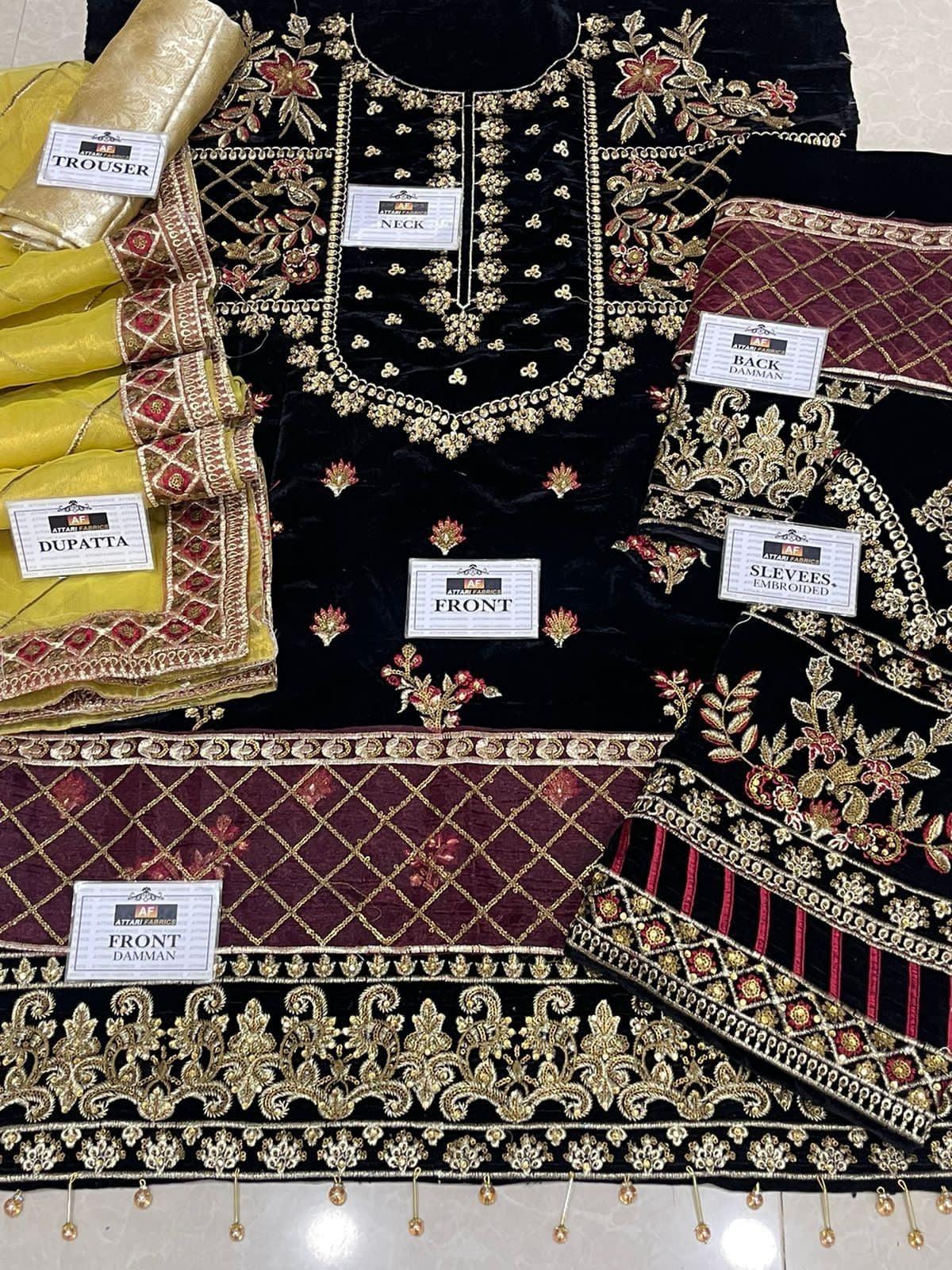 Emaan Adeel Velvet Suit - Yumnaz
