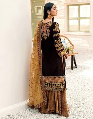 Emaan Adeel Velvet Suit - Yumnaz