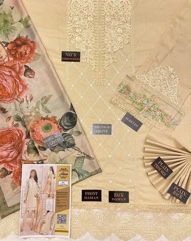 Embroidered Cotton Suit - Yumnaz