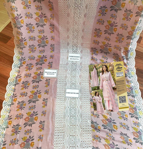Embroidered Cotton Suit - Yumnaz