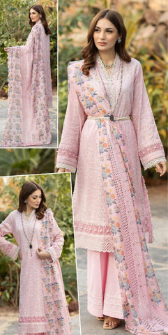 Embroidered Cotton Suit-Cotton Suits-Replica Zone