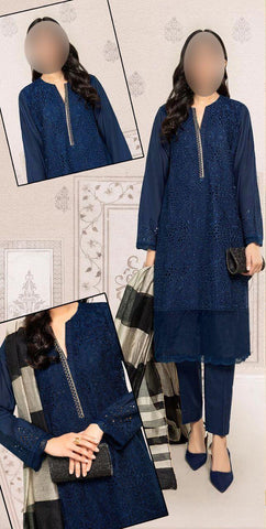 Embroidered Cotton Suit - Yumnaz