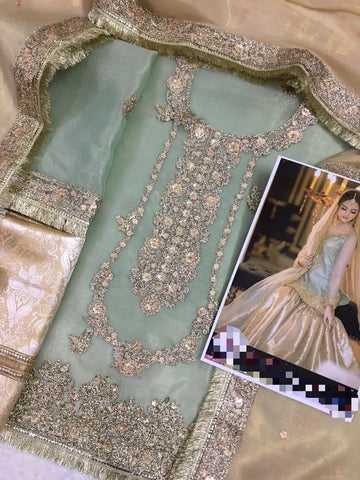 Embroidered Masuri Bridal Suit