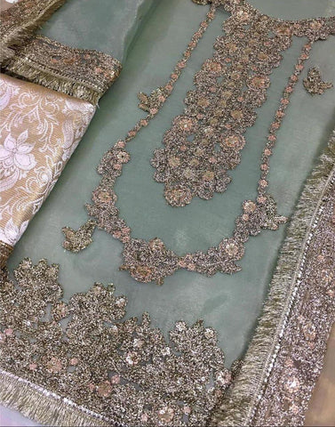 Embroidered Masuri Bridal Suit