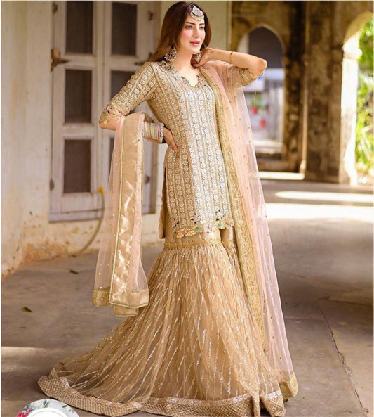 Embroidered Masuri Bridal Suit - Yumnaz