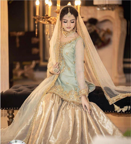 Embroidered Masuri Bridal Suit