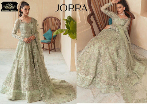 Embroidered Net Maxi