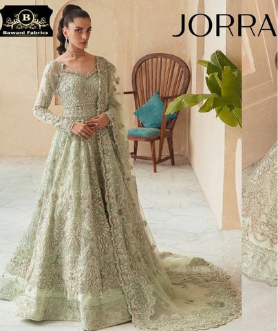 Embroidered Net Maxi
