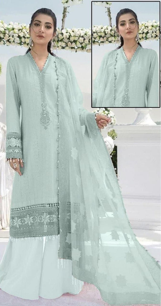 Erum Khan Organza Suit - Yumnaz