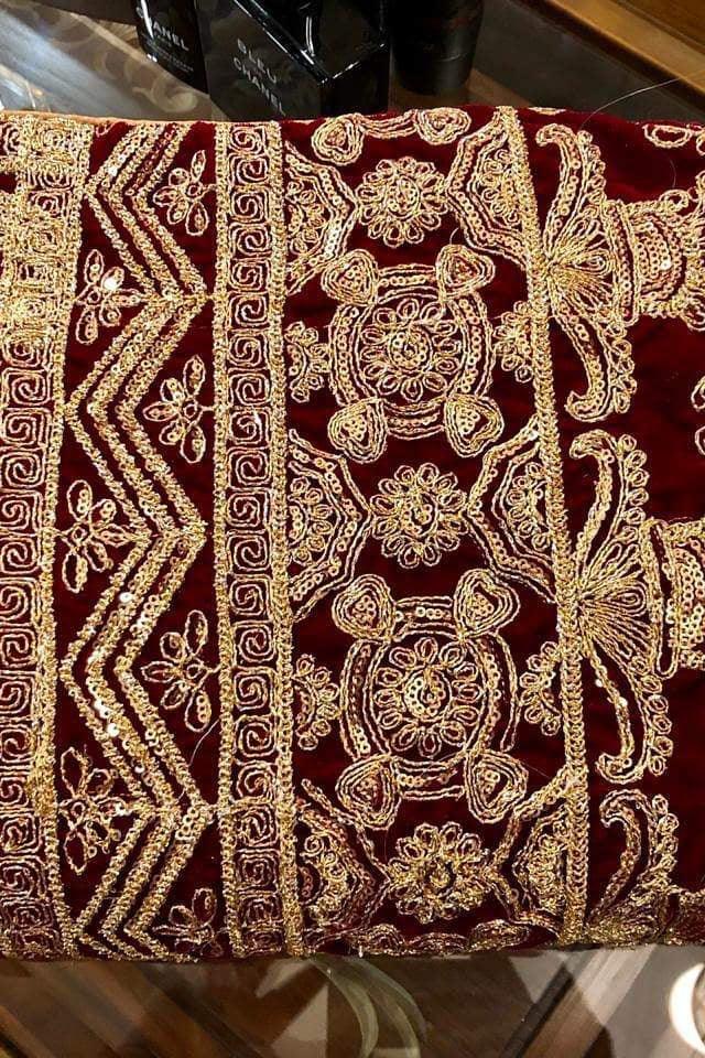 Extraordinary Heavy Dori & Sequence Embroidered Shawl - Yumnaz