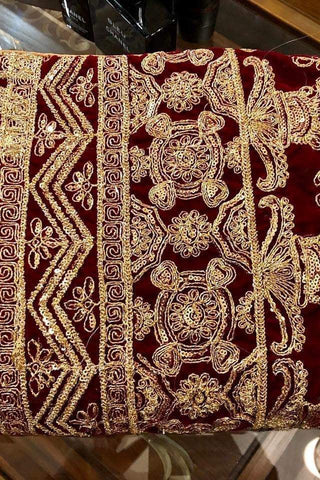 Extraordinary Heavy Dori & Sequence Embroidered Shawl - Yumnaz