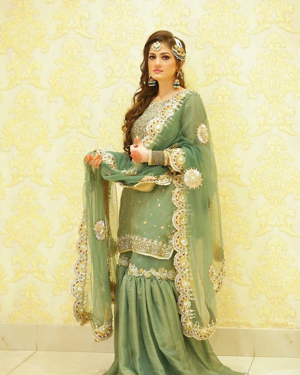 Faiza Saqlain Organza Suit - Yumnaz