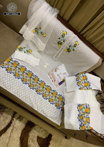 Farida Hassan Cotton Suit - Yumnaz