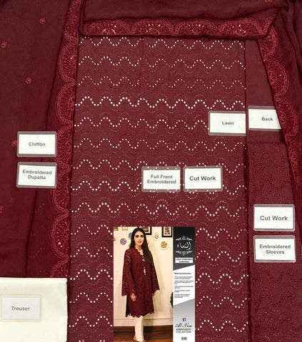 Farida Hassan Cotton Suit - Yumnaz