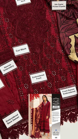Firdous cotton Suit - Yumnaz
