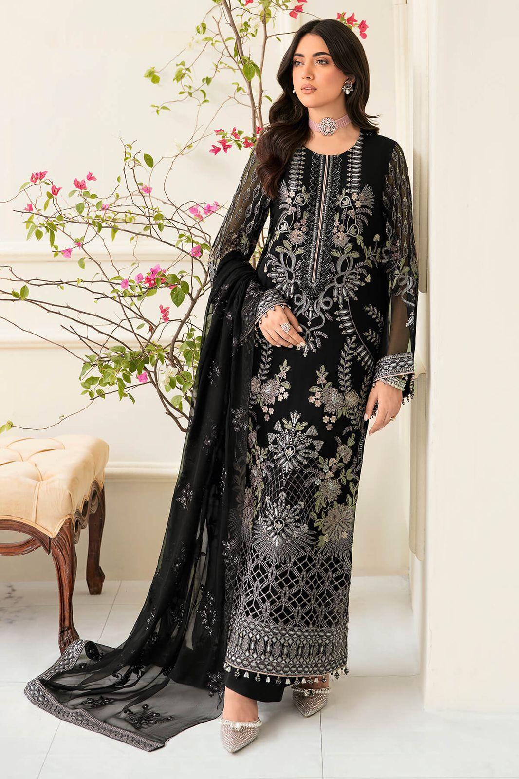 Flossie Chiffon Suit - Yumnaz