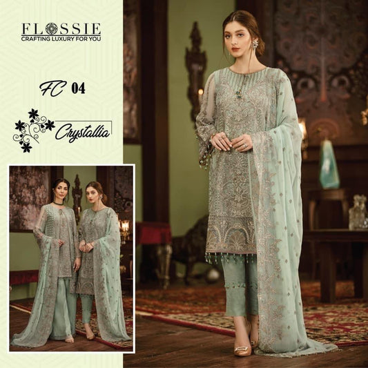 Flossie Chiffon Suit - Yumnaz