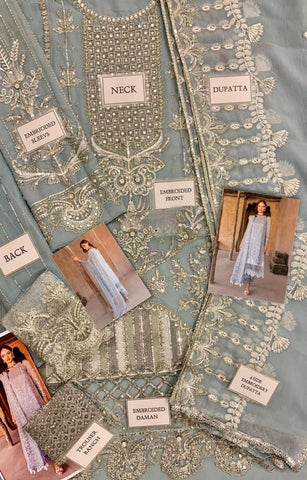 Gulaal Organza Suit - Yumnaz