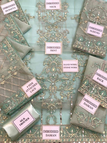 Gulaal Organza Suit - Yumnaz