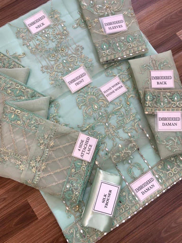 Gulaal Organza Suit - Yumnaz