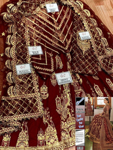 Haniya Amir Net Bridal Suit