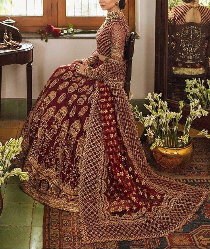 Haniya Amir Net Bridal Suit