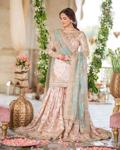 Haniya Organza Bridal Suit - Yumnaz