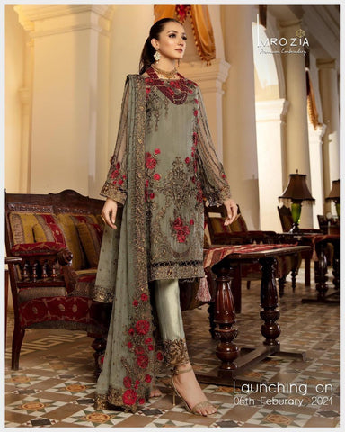 Imrozia Chiffon Suit - Yumnaz