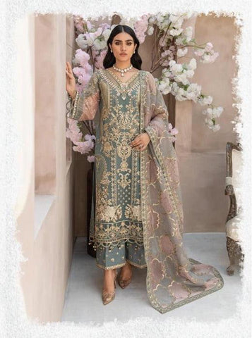 Imrozia Chiffon Suit - Yumnaz