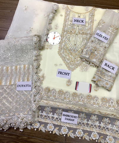 Iznik Organza Suit - Yumnaz