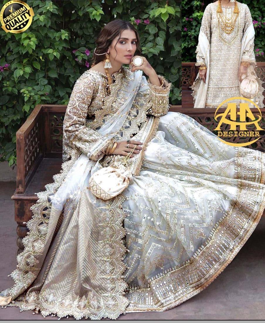 Jal Pari Organza Bridal Suit
