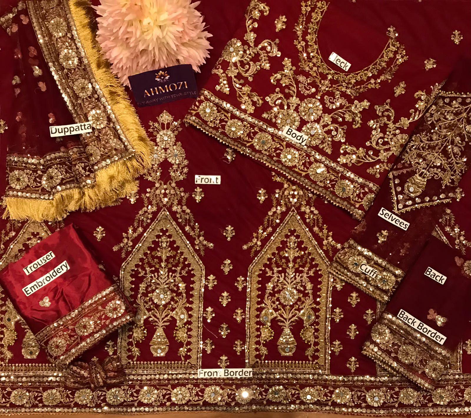 Kashees Net Bridal Suit - Yumnaz