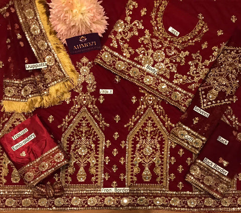 Kashees Net Bridal Suit - Yumnaz