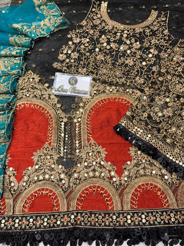 Kashees Net Bridal Suit - Yumnaz