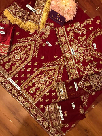 Kashees Net Bridal Suit - Yumnaz