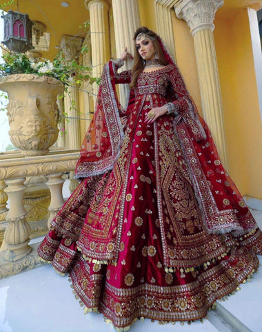 Kashees Net Bridal Suit - Yumnaz