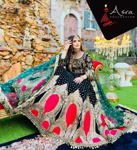 Kashees Net Bridal Suit - Yumnaz