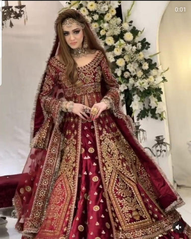 Kashees Net Bridal Suit - Yumnaz
