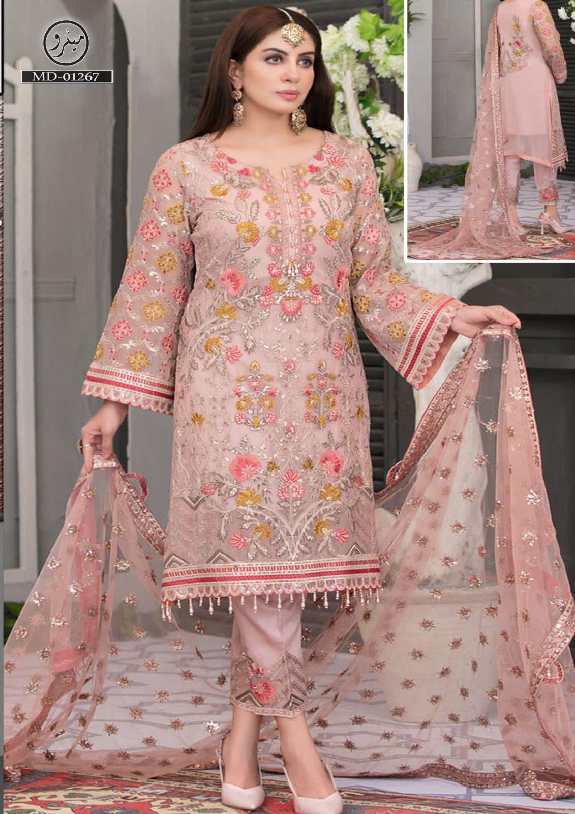 Laam Organza Suit - Yumnaz