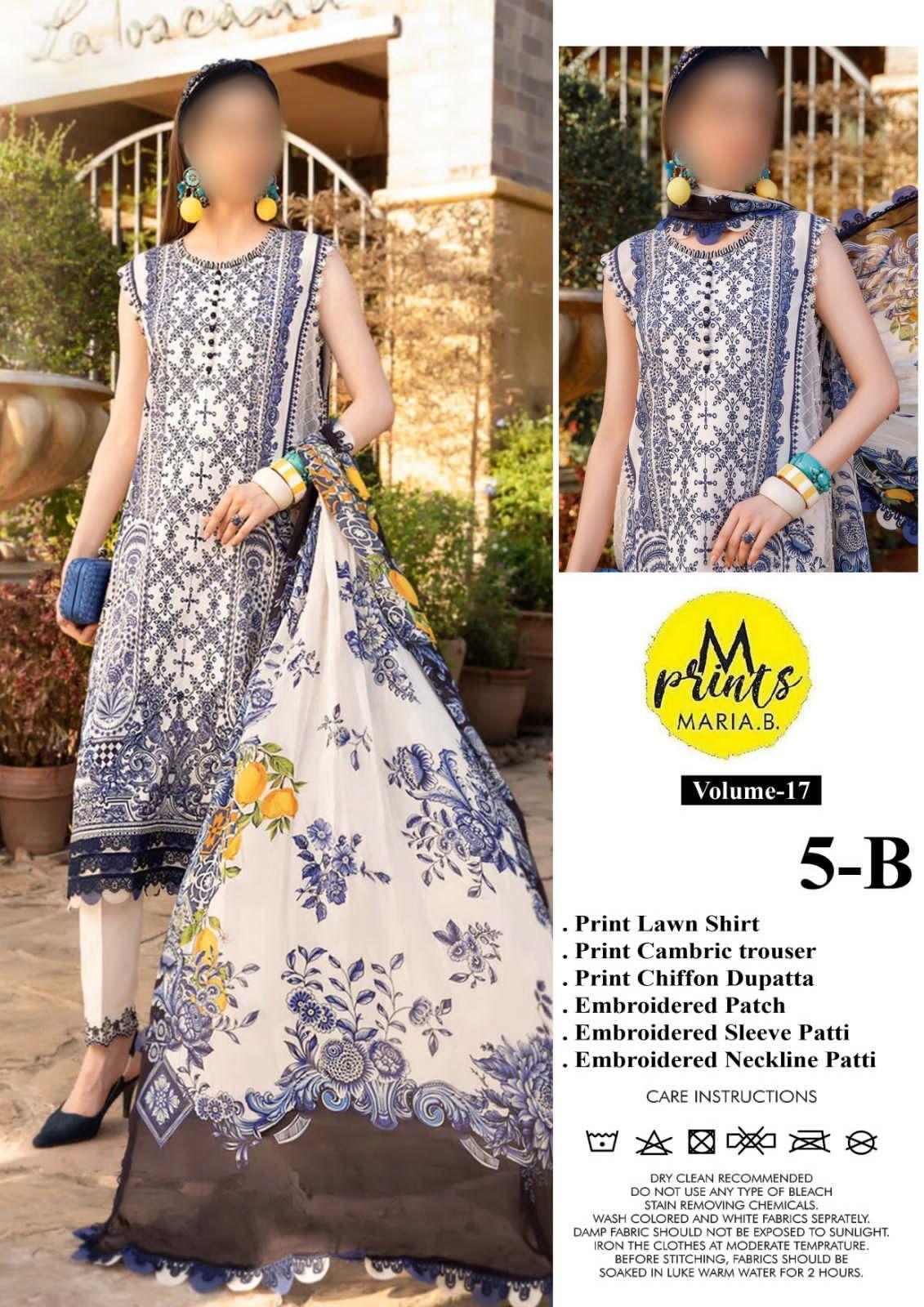 M Print Lawn Suit-Lawn Suits-Replica Zone