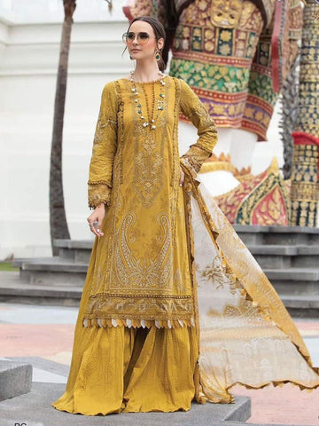 M Print Lawn Suit-Lawn Suits-Replica Zone