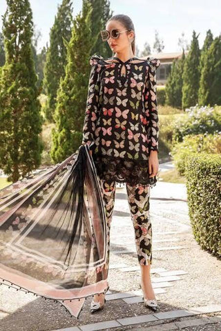 M Print Lawn Suit - Yumnaz